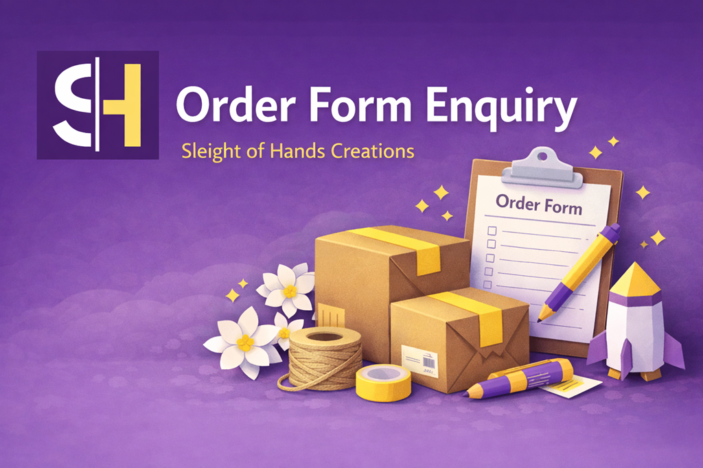 Sleight of Hand Creations - Order Form Enquiry